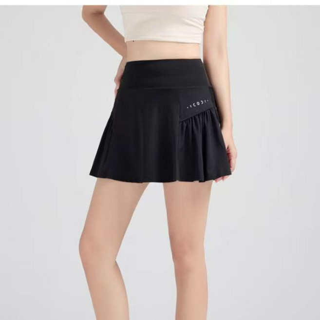 JoYouth 여름 새로운 여성 골프 의류 여성 골프 스커트 주름 치마 여성용 바지 스커트 얇은 빠른 건조 높은 허리 스커트 러닝 피트니스 눈부심 방지 가짜 투피스 스포츠 스커트