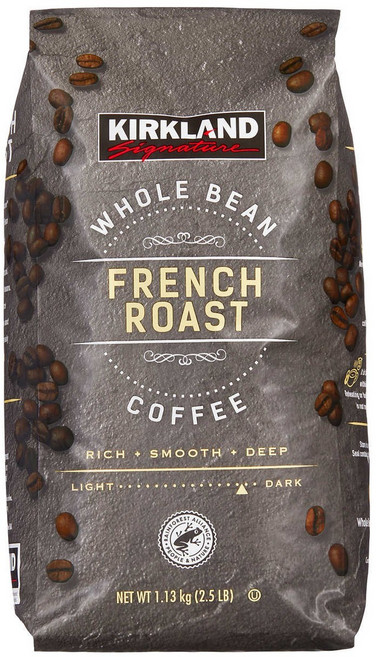 Kirkland 커클랜드 프렌치 로스트 다크 로스트 홀빈 커피 1.13kg 1개, 홀빈(분쇄안함)