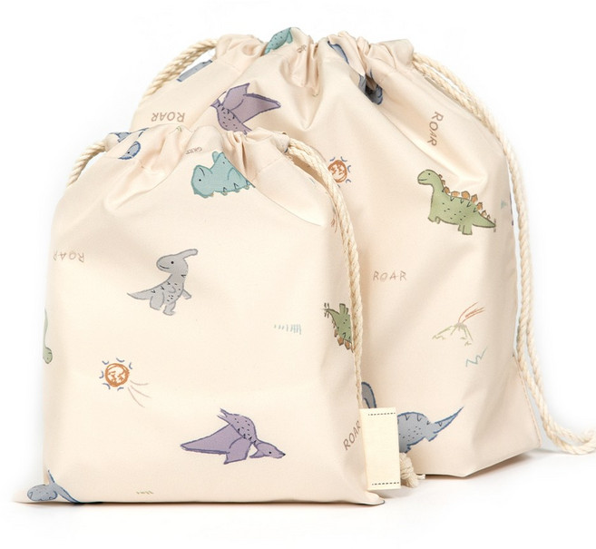 세맘스 스트링 파우치 2종 세트, 디노랜드