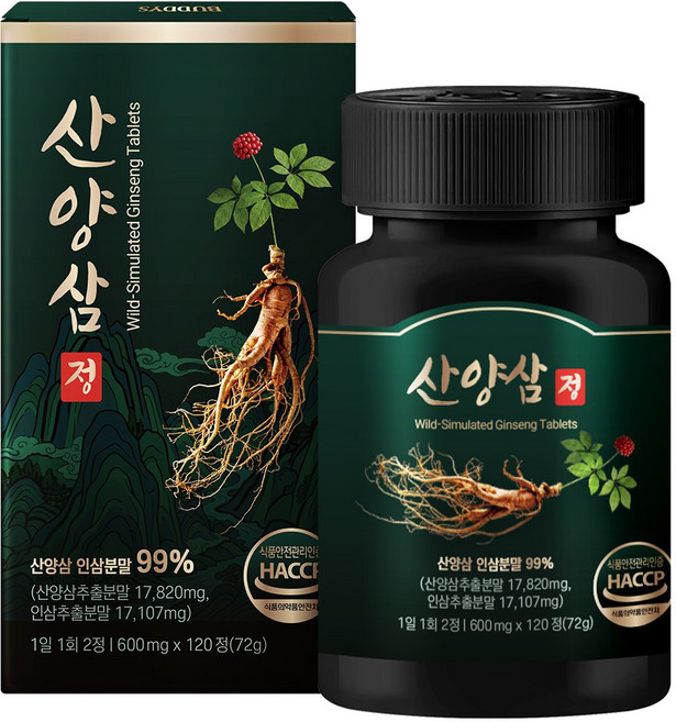8위 - [정품] 8년근 산양삼 정 99%, 1개, 120정