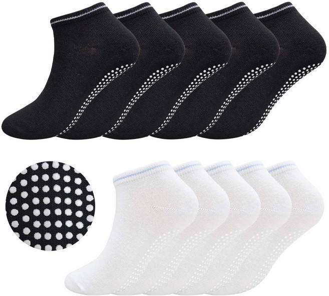 홈샘 성인 남녀공용 미끄럼방지 논슬립 양말 10켤례