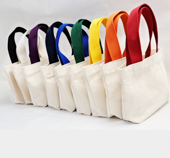 컬러끈 미니에코백 산책용 천아트 반제품 강아지가방