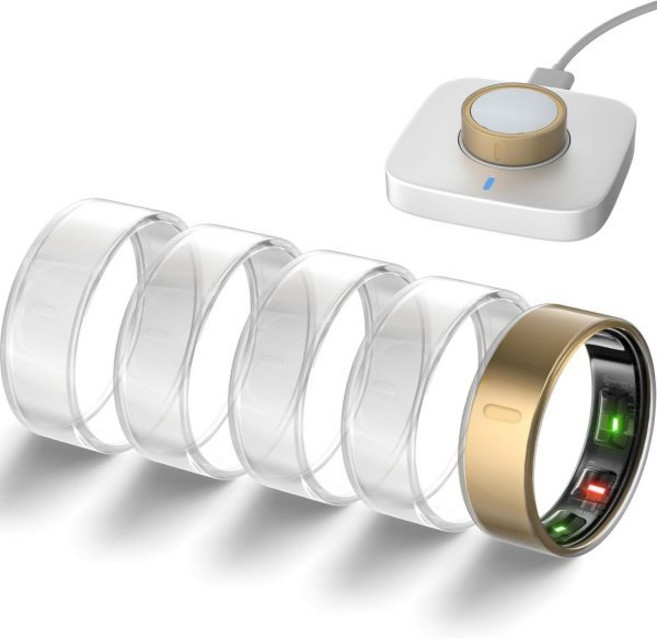 Oura Ring Gen 4/Gen 3 호환 링 커버 5개입 초박형 스크래치 방지 TPU 보호 케이스 여성 남성 헬스용 액세서리 (골드+실버+로즈골드+블랙+투명 사이즈 1