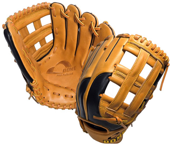 DOME 돔 야구글러브 외야수 우투용 DM300 (TAN/BK), 1개, TAN/BK