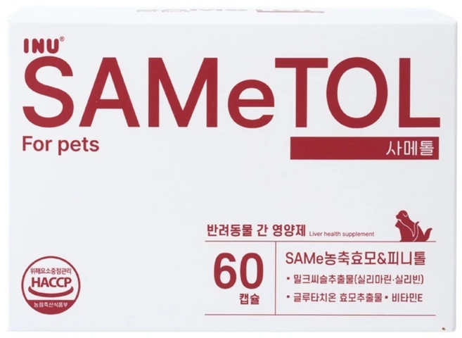 아이누 사메톨 강아지 고양이 간수치 관리 간영양제 간보조제 밀크씨슬, 1개 - 쿠팡