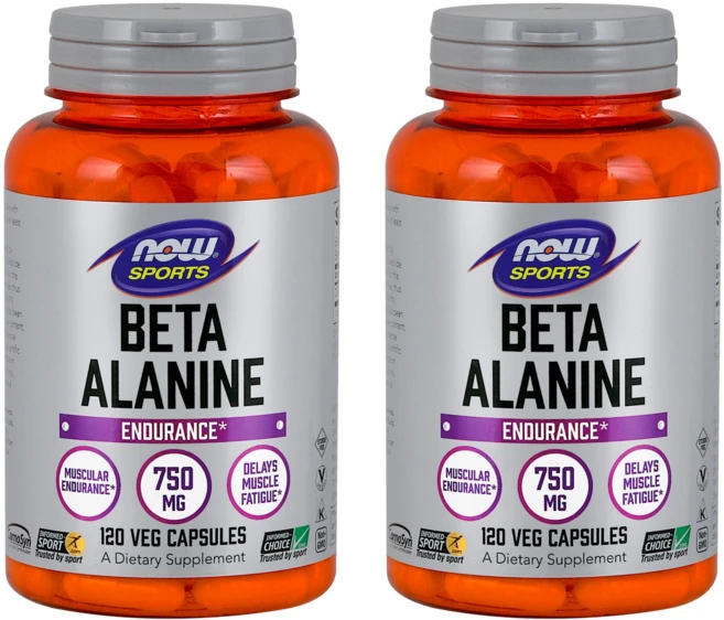 나우푸드 베타 알라닌 750mg 베지 캡슐, 120정, 2개 - 쿠팡