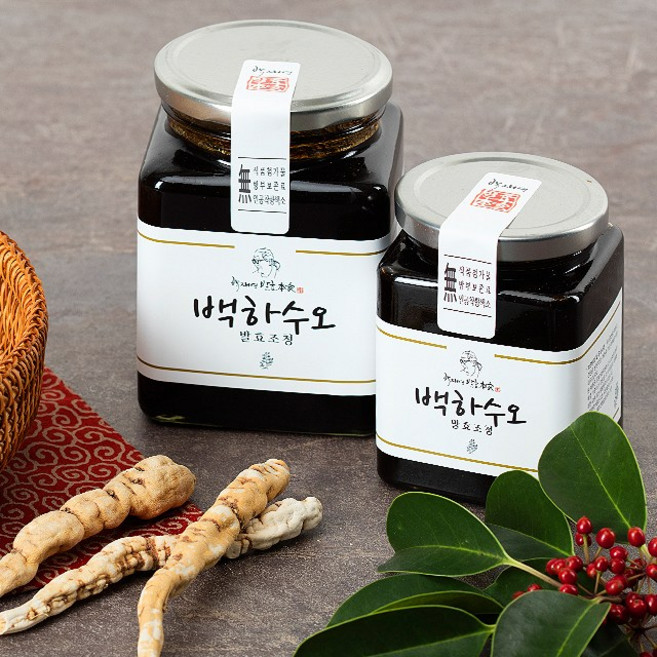 박재영발효본가 백하수오 발효 조청, 1개, 550g