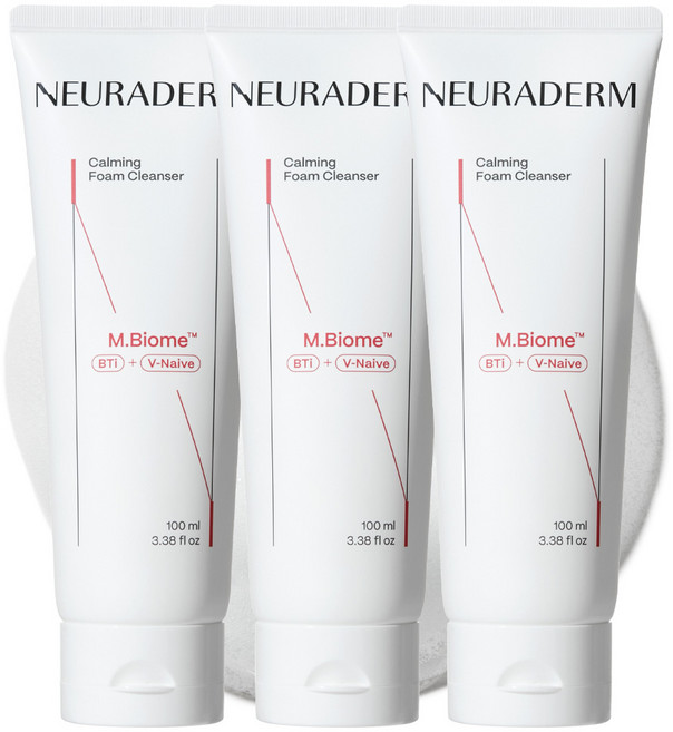 뉴라덤 카밍 폼 클렌저, 100ml, 3개