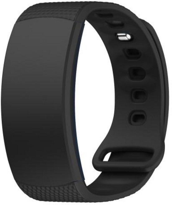 삼성 Gear 핏 2 Pro 교체 밴드 용 손목 밴드 핏2 SM-R360 스트랩 용 금속 버클 소프트 실리콘 시계 밴드 포, 6)Black