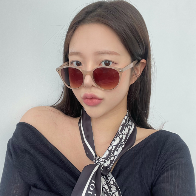 바나나2 남녀공용 UV차단 포멀 라운드 선글라스