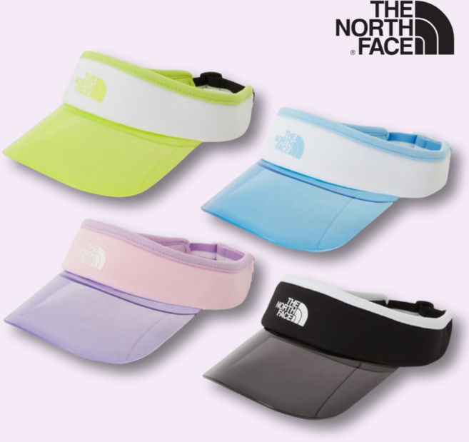 노스페이스 키즈 선캡 남아 여아 썬캡 여름 모자 야외 스포츠 아웃도어용 반투명 챙모자