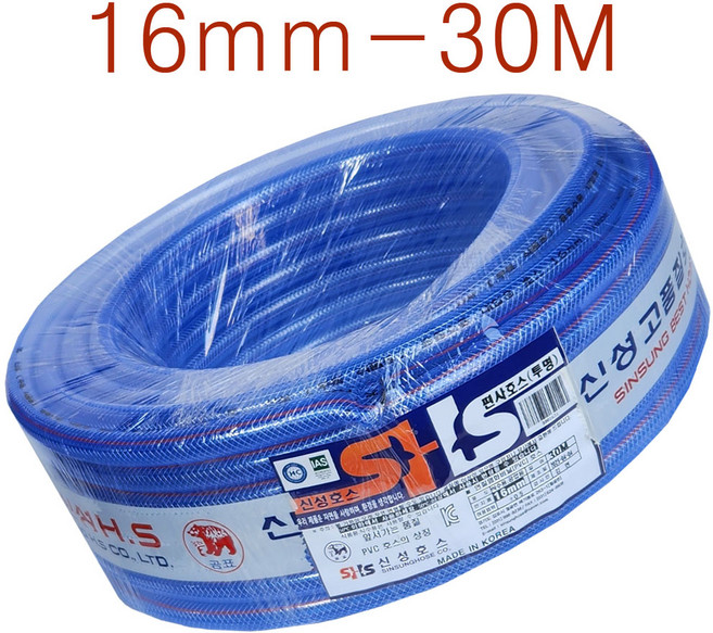 가나다용품 편사호스30M 편사호스 물호스 수도 세차 유리창청소 정원 과수원 비닐하우스, 1개