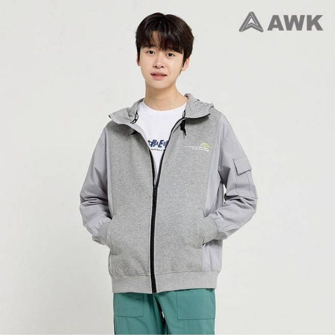 에어워크 주니어 하이브리드 후드집업