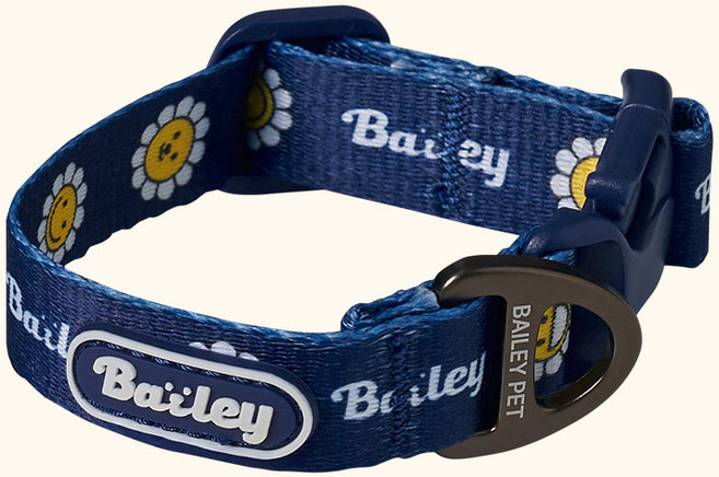 베일리펫 강아지 소형견 중형견 산책 데이지 워키 목줄, 1개, 네이비
