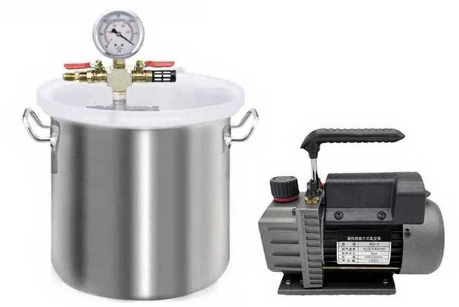 레진탈포기 거품 제거기 우레탄 탈포통 6L 레진 탈포기 석고, A. 소형 버킷 대형 펌프