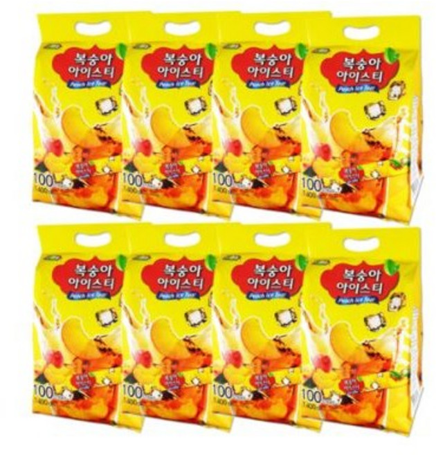 이레에프에스 복숭아 아이스티 분말, 14g, 100개입, 8개