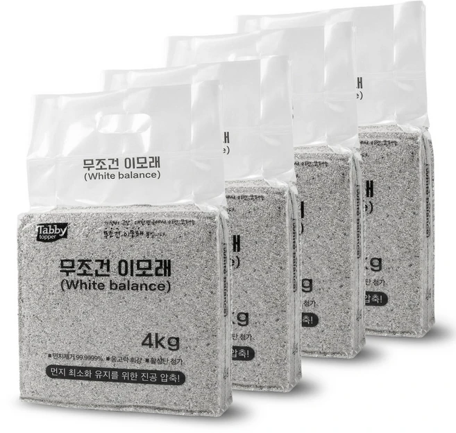 테비 무조건 이모래, 벤토나이트, 4개, 4kg - 쿠팡
