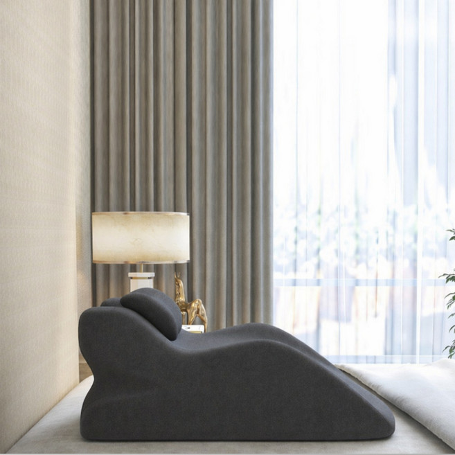 HJ무브먼트 수면 침대 붓기 베개포함 다리쿠션, 다크 그레이