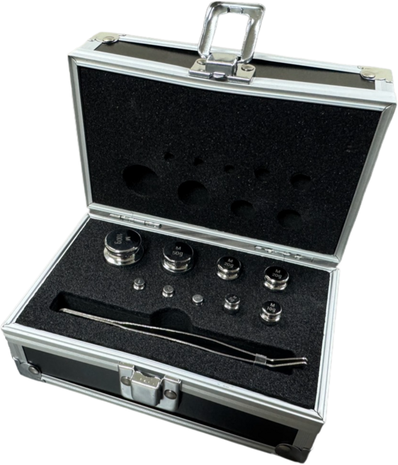 Dr.秤 磅秤電子秤專用 M1等級鋼鍍鉻標準砝碼套組 附盒子夾子 高光澤度 校正用 含稅 實驗室課程教學, 1個, 【總重200g】1g~100g