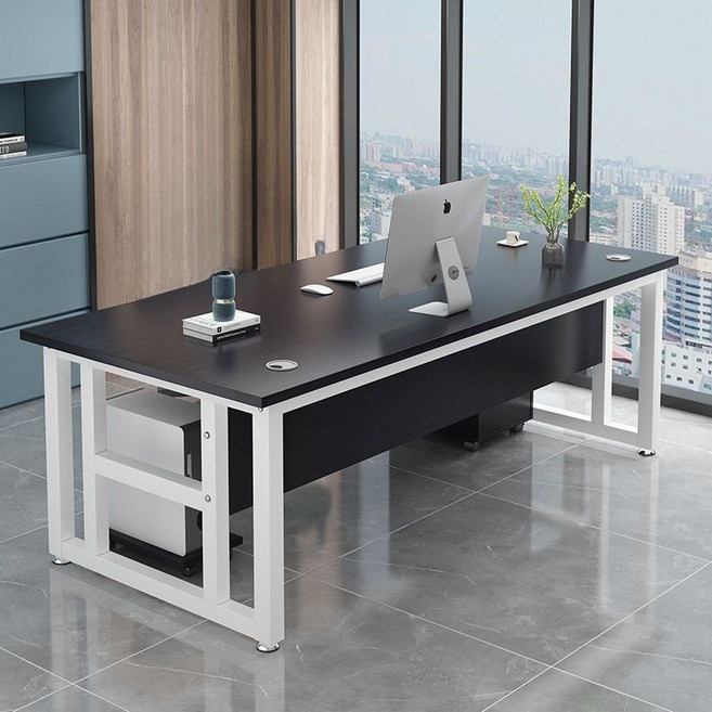 모던 중역용 오피스책상세트 사무실사장님공간 회장님간이책상, G08+ 캐비닛