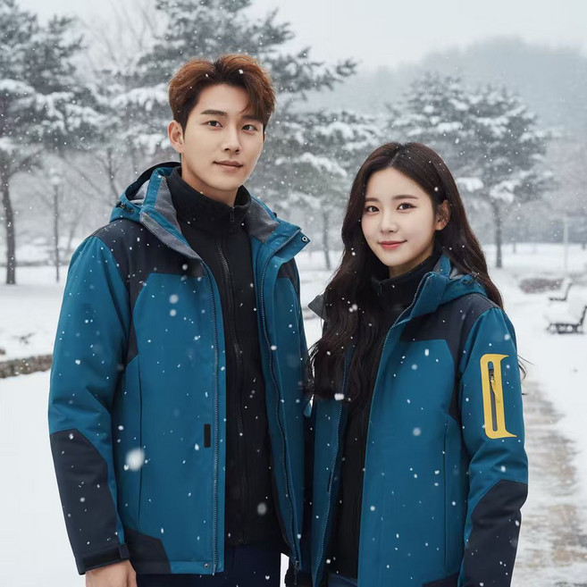 작은 가을겨울 야외용 방풍방수재킷 트리플겸용 2벌 세트 분리형 등산복