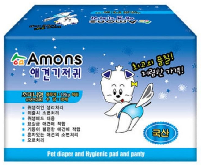 아몬스 애견기저귀 초미니형 10매 Ys917