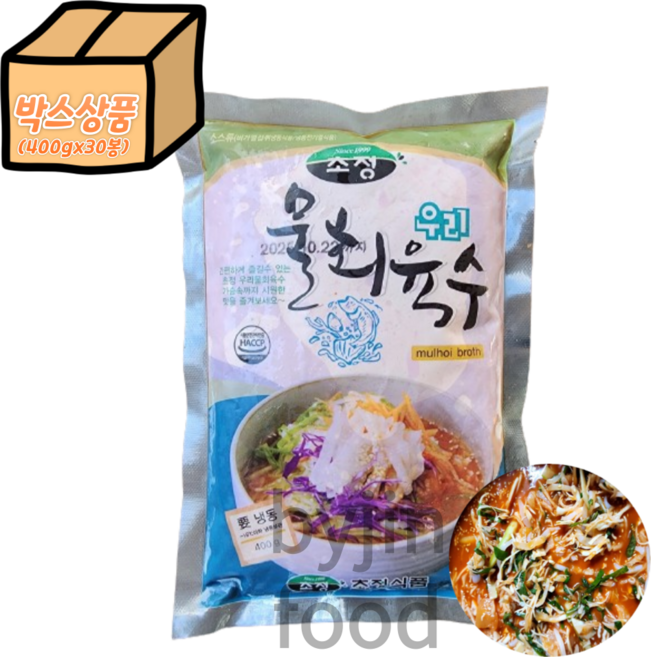 초정식품 우리물회육수, 400g, 30개