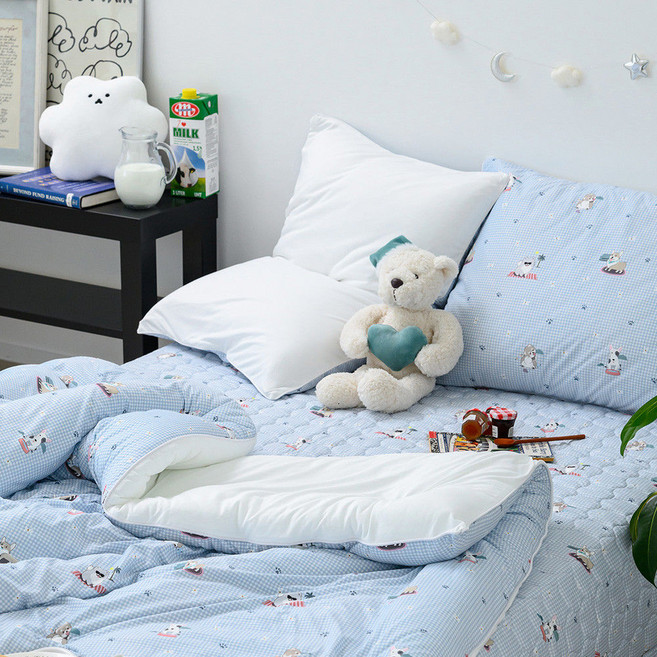 해피니 이불베개세트 주토피아 차렵이불 베개세트 퀸