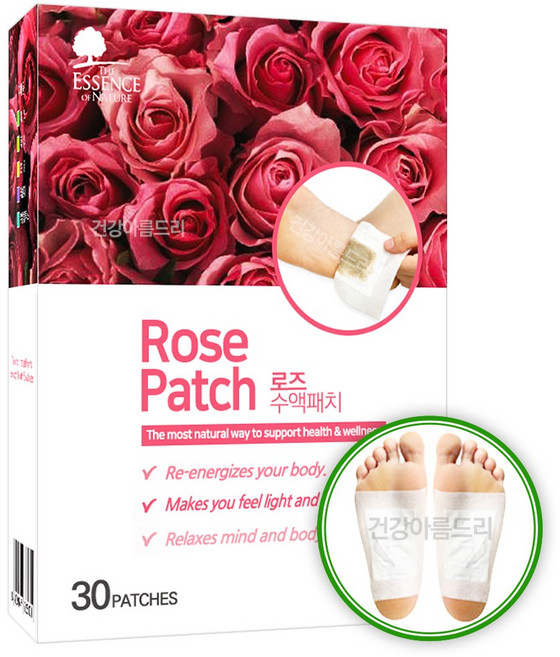 에센스네이쳐 로즈 수액패치 30매입+2매 발패치, 1개, 30매