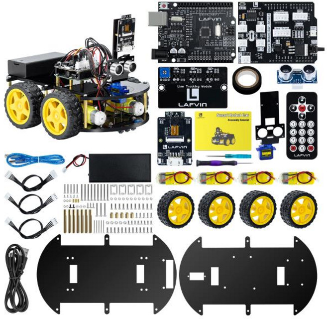 라프빈 스마트 로봇 자동차 카메라 탑재 ESP32 S3 WROOM 아두이노 원격 제어 DIY 조립 프로그래밍 학습 키