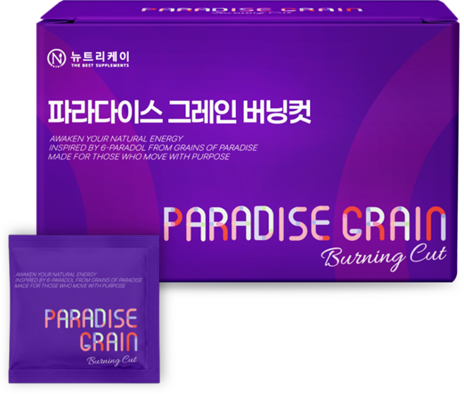 뉴트리케이 파라다이스 그레인 버닝컷 6파라돌, 1박스, 60정
