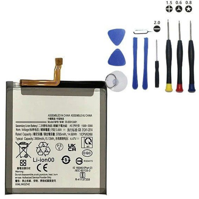 EB-BS912ABY 3900mAh 교체 배터리 S23 SM-S911B 배터리용, 1PCS with tools, China Mainland