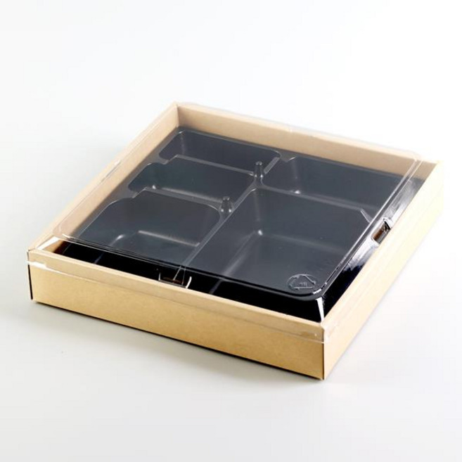 정성도시락 3-6 투명뚜껑 세트 일회용 도시락 덮밥 프리미엄도시락 배달 포장용기, 1박스, 50세트