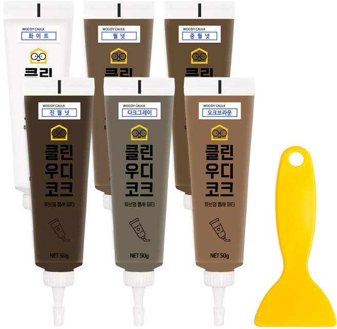 철물팩토리 연성메꿈제 마루 바닥 흠집 보수 6개입, 1개, C세트