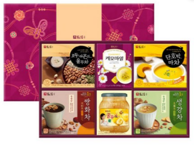 [담터] 다담 종합세트 명절 선물세트/국산차, 차 6종, 1세트