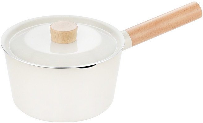 퀸센스 인덕션 봉봉 플러스 편수냄비, 17cm, 크림, 1개