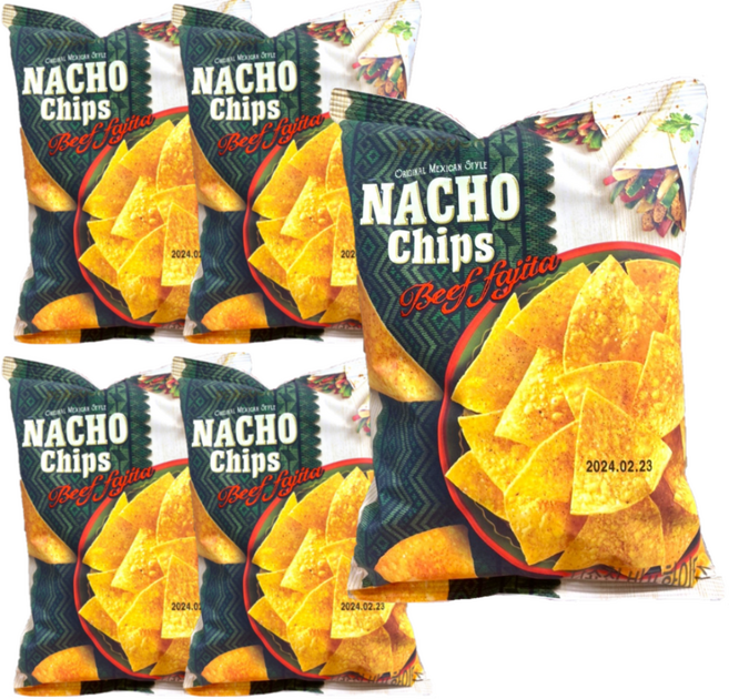 피코크 나쵸칩 비프화이타, 100g, 5개