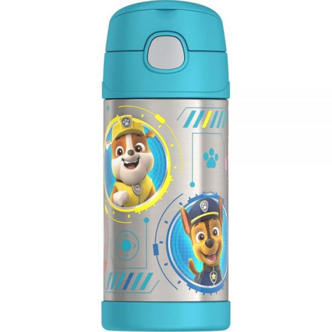 THERMOS FUNTAINER 355ml12온스 스테인리스 스틸 진공 단열 물병 뚜껑 포함 미니 마우스 200962, Paw Patrol Blue