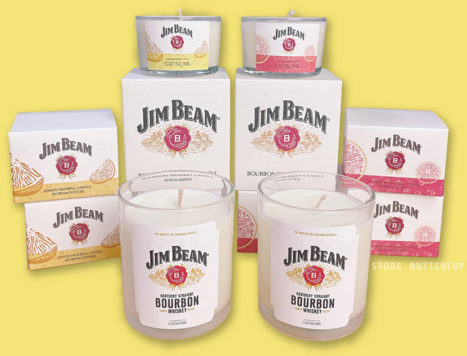 짐 빔 JIM BEAM 하이볼 위스키 향초 캔들 팝업스토어 한정판, 짐빔_위스키향, 1개, 120g