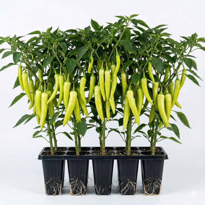 당조고추 모종 키우기, 4개