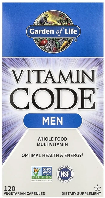 Garden of Life 비타민 코드 맨스 멀티 베지테리안 캡슐, 1개, 120정 - 쿠팡