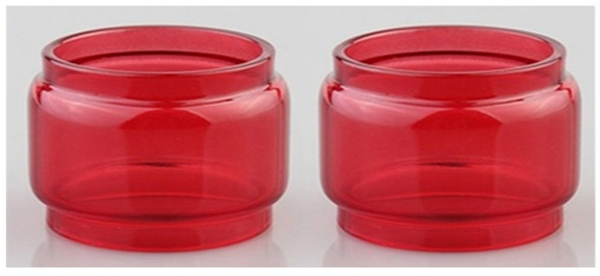 GEEKVAPE ZEUS X 메쉬/Zeus 듀얼 RTA 4ml/ZEUS 4 5ml/Zeus Sub Ohm 탱크 3 5ml 용 2pcs YUHETEC 컬러 버블 유리 튜브, ZEUS X 4.5ml, 2pcs RED