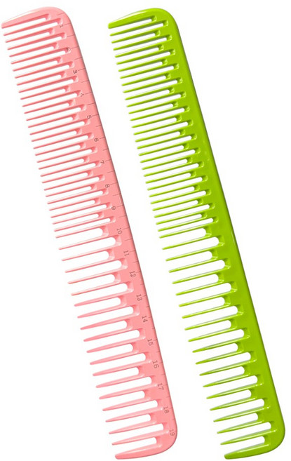 루시피 듀얼 빗살 포마드 빗 그린 (기본), 1개, 그린(기본)