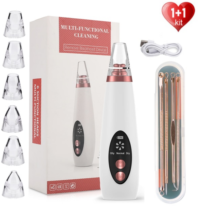 아쿠아 필링기 워터 초음파 갈바닉 마사지기 스킨 스크러버 나노 스파이어 스티머 페이셜 모공 클리너 엑스폴리에이터 여드름, 세트 5