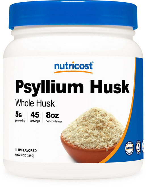 뉴트리코스트 실리엄 홀 허스크 차전자피 파우더 8oz 무맛, 1개, 227g