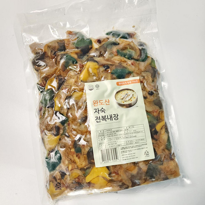완도 자숙 전복내장 게우소스 냉동 전복죽, 1개, 1kg