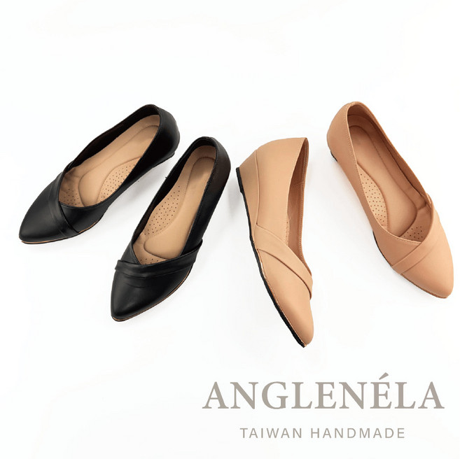 ANGLENÉLA 台灣手工 楔型高跟鞋