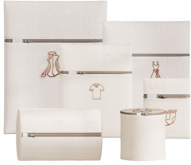 투엘 고급형 자수 세탁망 4종세트, 아이보리, 1세트