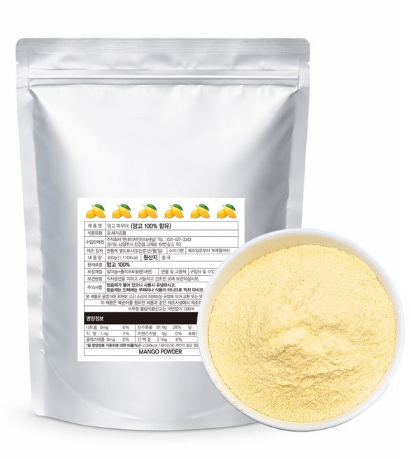 앤네이처 순수 자연 동결건조 망고파우더, 300g, 2개