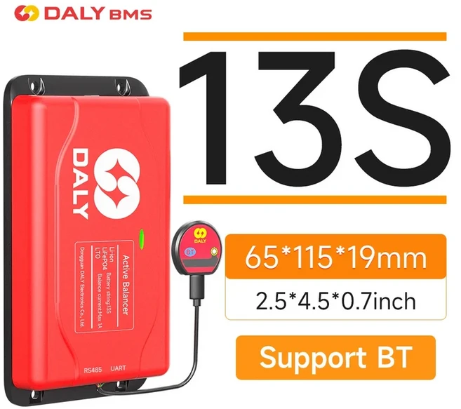 Daly 스마트 액티브 밸런서 BMS Lifepo4 이퀄라이저 4S Balanceador de Bateria 24v 로드 Bluetooth 1A 전, 22 1A13S Smart Balancer, 01 빠른